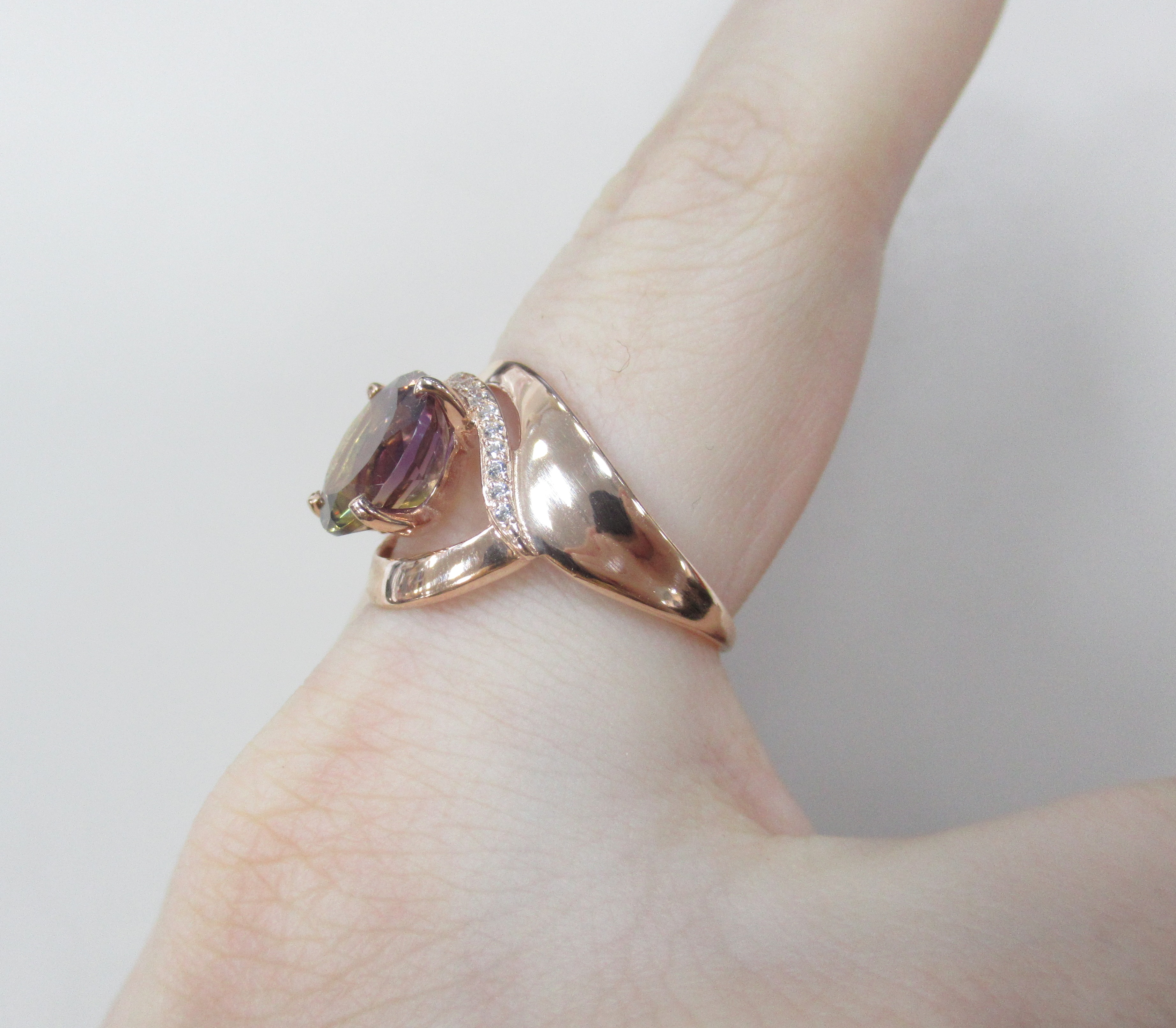 Серебряное кольцо с аметрином